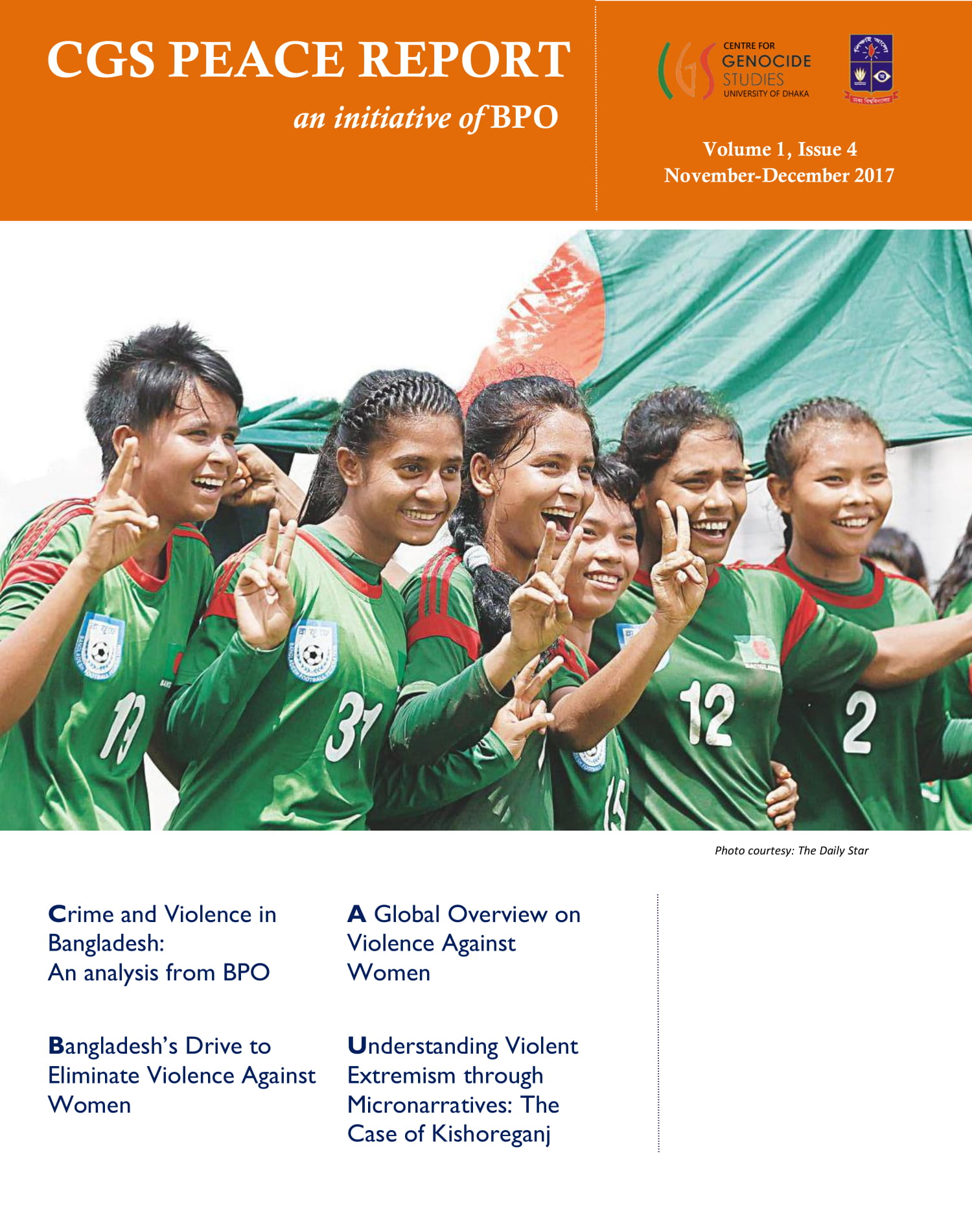CGS Peace Report, Volume 1, Issue 4
